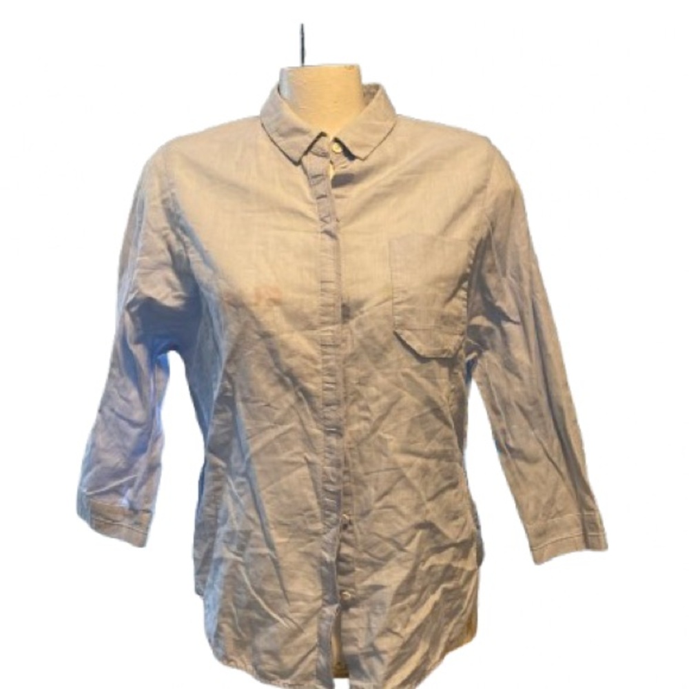 💙 Lily Women's Light Blue Button Down Shirt Size M